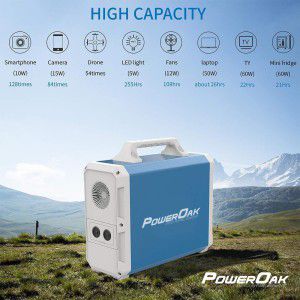 PowerOak - Generatore solare PowerOak PS8 EB150 1.500Wh AC/DC - Power bank - PS8