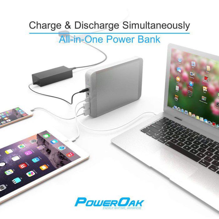 PowerOak - Power bank MacBook PowerOak K3 133 Wh / 36.000 mAh - Power bank - K3