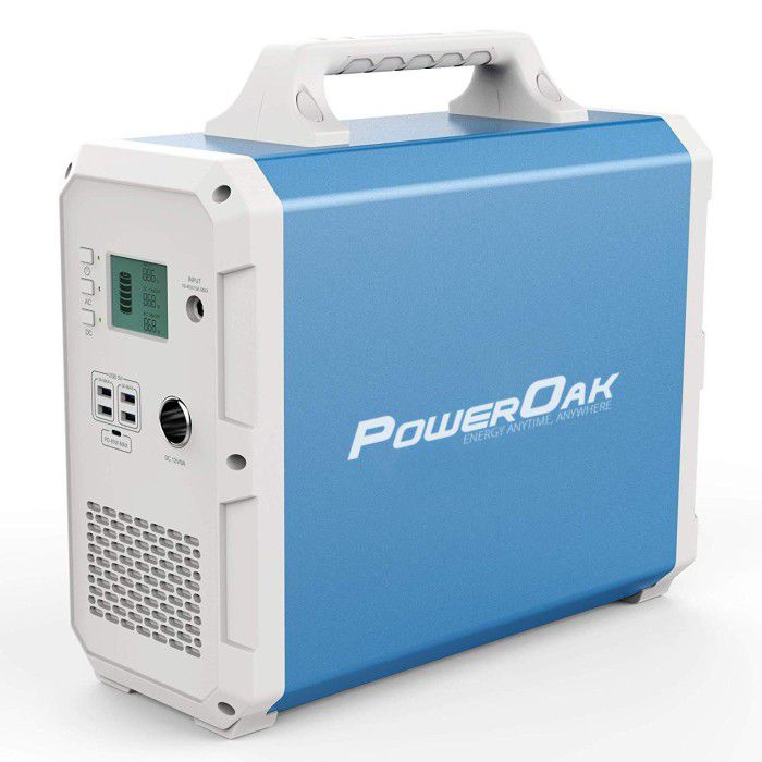 PowerOak - Generatore CA/CC solare PowerOak PS9 da 1.800 Wh - Power bank - PS9