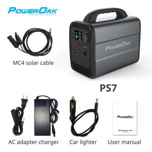 PowerOak - Generatore solare PowerOak PS7 AC100 1.000Wh AC/DC - Power bank - PS7